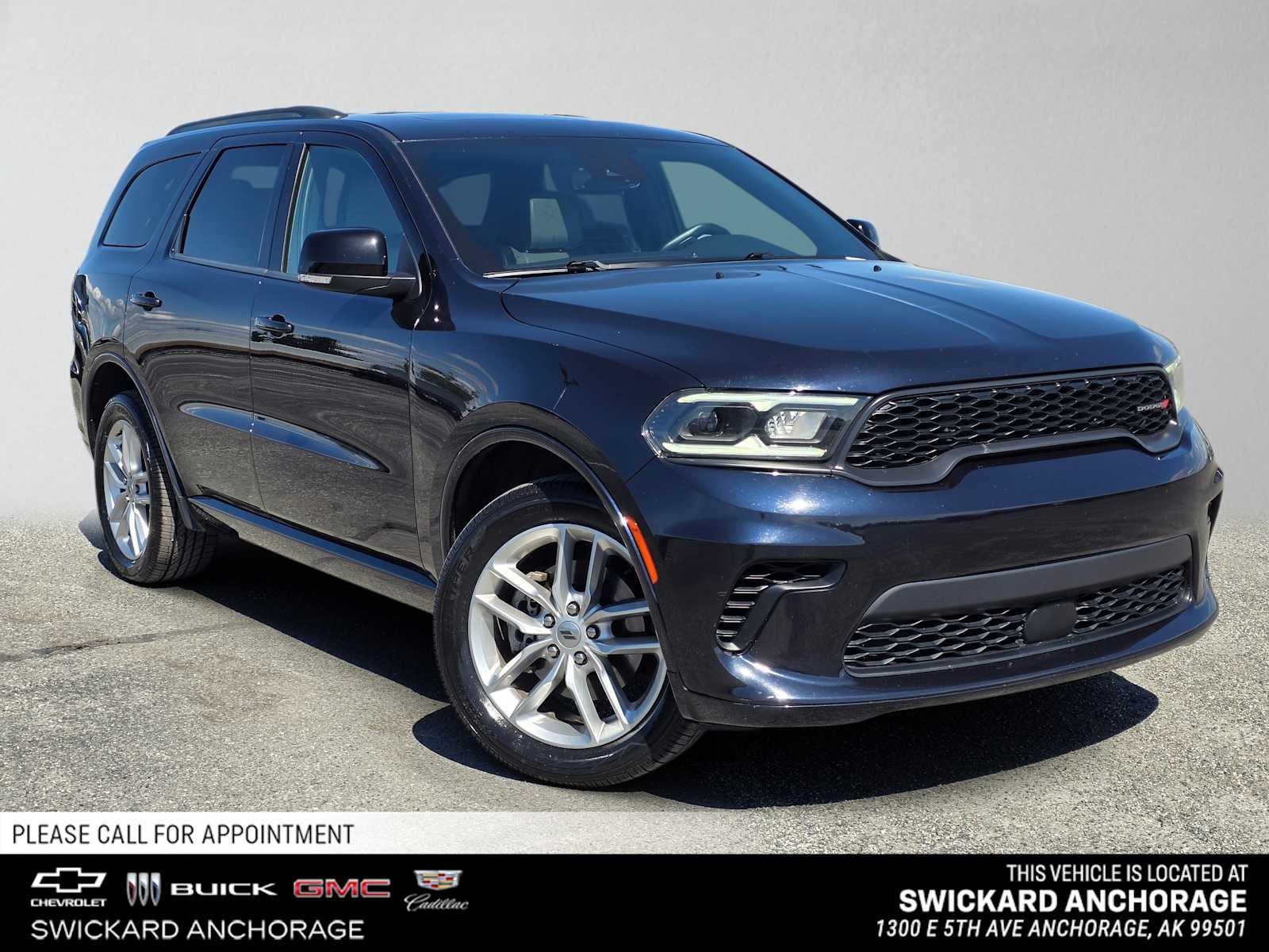 2024 Dodge Durango GT Plus in Night Moves — front three-quarter view