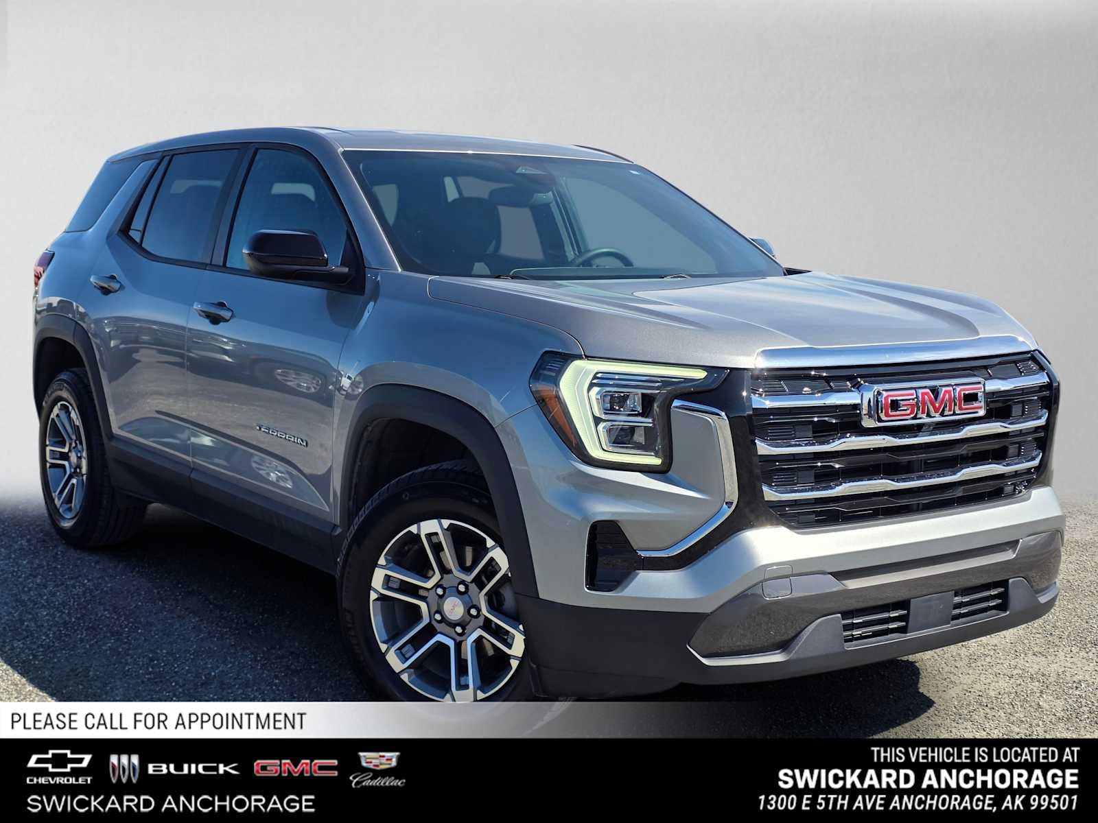 2025 GMC Terrain Elevation in Sterling Metallic — front three-quarter view