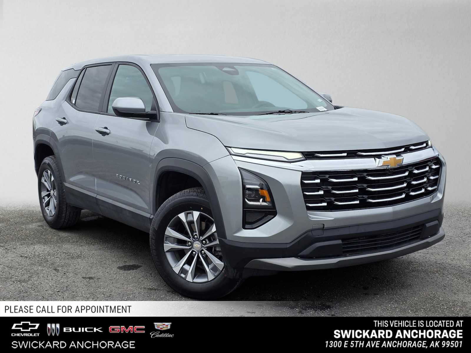2026 Chevrolet Equinox LT in Sterling Gray Metallic — front three-quarter view